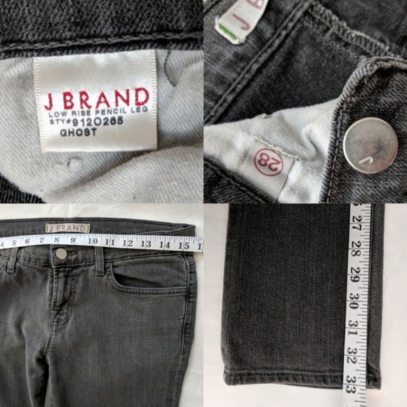 J Brand Skinny Low Rise Pencil Leg in Ghost 28 - Picture 8 of 8